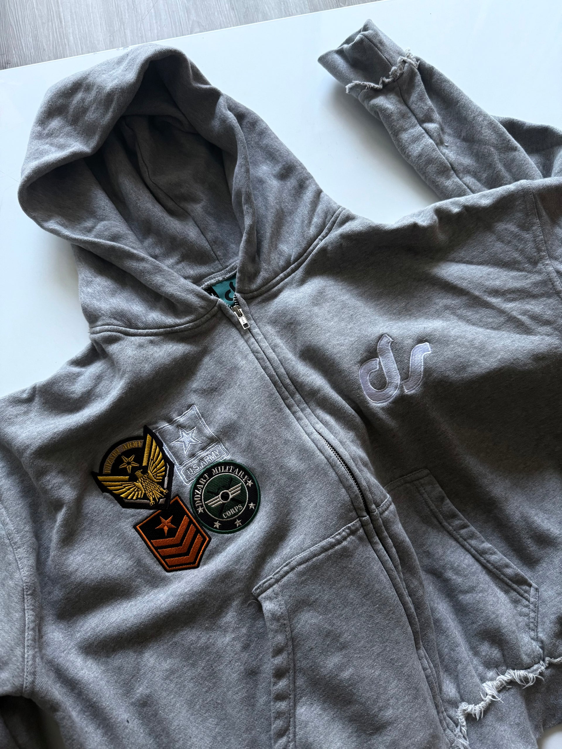 ACTIVE DUTY ZIP UP - GREY